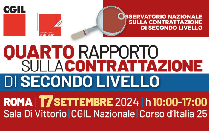 Presentazione del 4° Rapporto sulla Contrattazione di secondo livello 