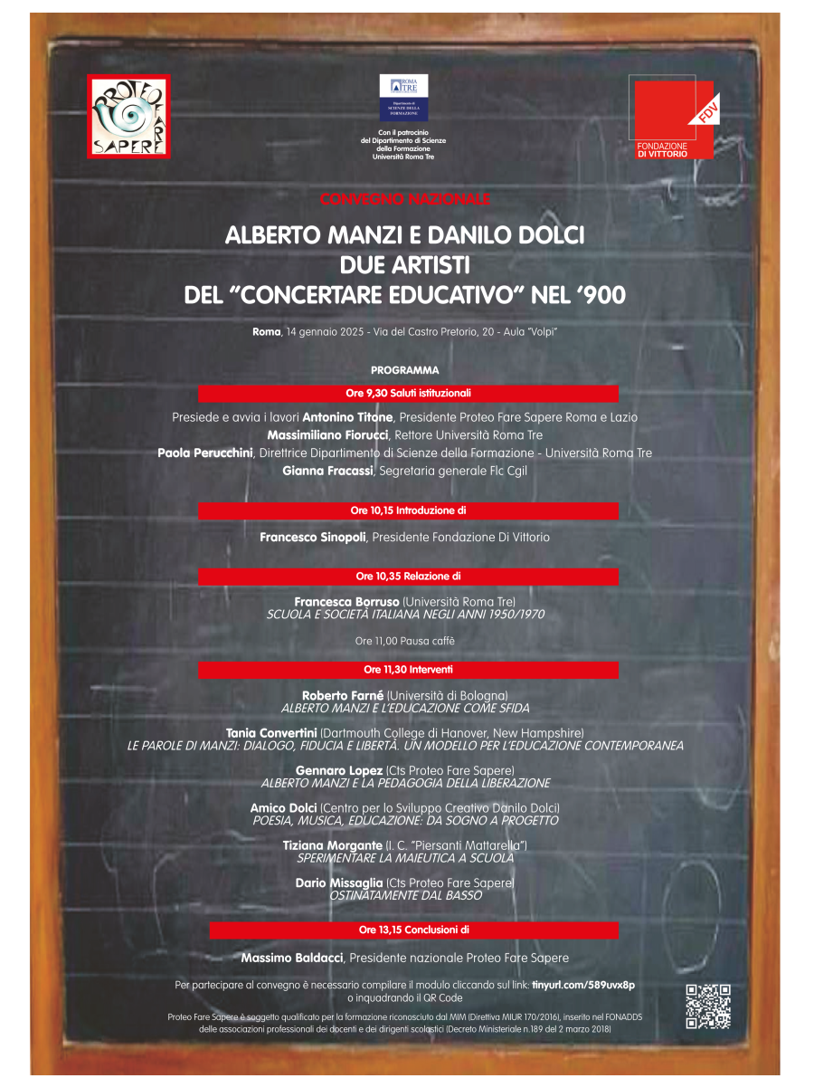 ALBERTO MANZI E DANILO DOLCI DUE ARTISTI DEL "CONCERTARE EDUCATIVO" NEL '900