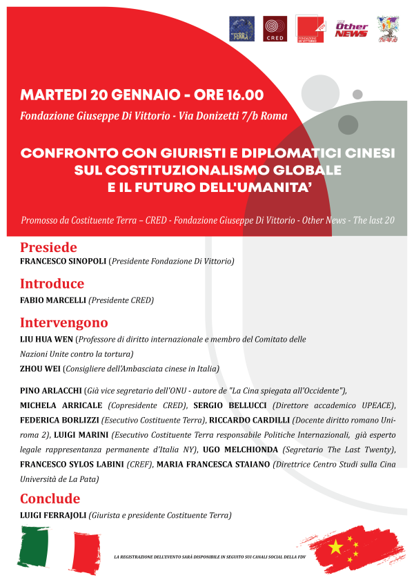 Un Costituzionalismo Globale per garantire un effettivo governo multilaterale del mondo e la salvezza dell’umanità