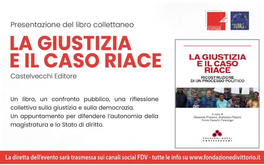 PRESENTAZIONE LIBRO "LA GIUSTIZIA E IL CASO RIACE"