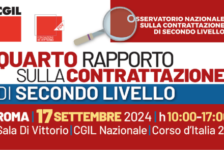 Presentazione del 4° Rapporto sulla Contrattazione di secondo livello 