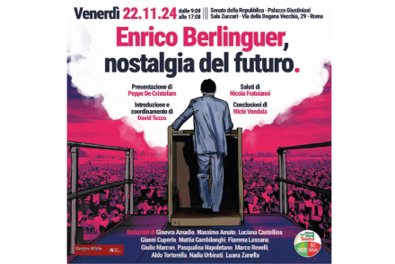 Locandina evento Berlinguer nostalgia del futuro