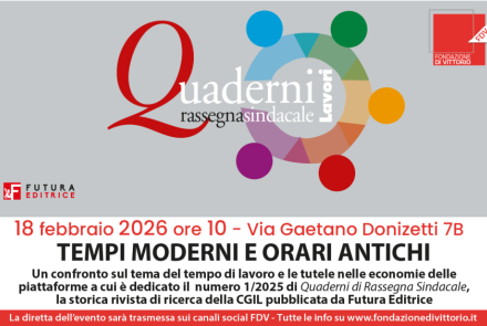 locandina con logo della rivista e informazioni sulla presentazione